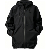 Vestes d'hiver pour hommes 280GSM 100% polyester coupe-vent à capuche avec logo personnalisé, chaudes, décontractées, streetwear, vêtements d'extérieur