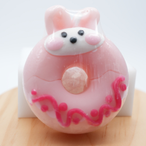 Merlot Thỏ Phim Hoạt Hình Donut Handmade Xà Phòng Nhẹ Nhàng Và Mềm Mại Màu Hồng Chống Vi Khuẩn Xà Phòng Cho Nhà & Trở Lại Trường Học - Product Image 1