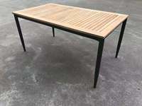 Table et chaises d'extérieur en bois de luxe personnalisées Mobilier de chaise en corde pour restaurant d'hôtel haut de gamme