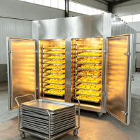 Industriële voedseldroger met grote capaciteit (20kg/uur), 304 roestvrij staal, PLC & motor, geschikt voor mango, banaan, fruit en groente verwerking