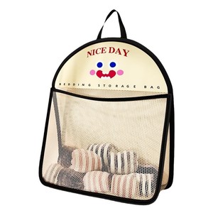 Socks Underwear Storage Hanging Bag Mesh Organizer Oval Shape Hook Type 1-3L Capacity <b>Wardrobe</b> Door Wall Mounted - Product Image 5