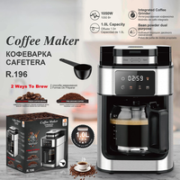 Electrodomésticos OEM ODM, Cafetera de Goteo de 1050W, Cafetera Espresso Comercial Portátil con Control Táctil para Oficina y Hogar
