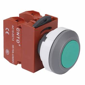 Interrupteur à bouton-poussoir à réinitialisation automatique CNTD Changde C3PNF, matériau en laiton, tête convexe, voyant lumineux, étanche, ouverture de 30, 16 mm - Product Image 2