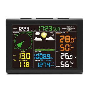 FT0835 Estação Meteorológica WiFi Display Colorido Sem Fio Indoor Outdoor Termômetro Higrômetro Rain Gauge Anemômetro Home Garden Use - Product Image 4