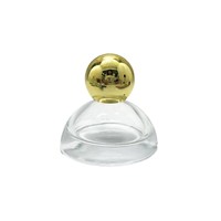 Flacon de parfum en verre ambré écologique de 50 ml en forme de pagode inversée avec couvercle en bois et pulvérisateur à pompe, lot de 100 pièces