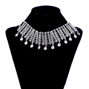 Hot sale rhinestone short necklace collar necklace for women fashion jewelry
