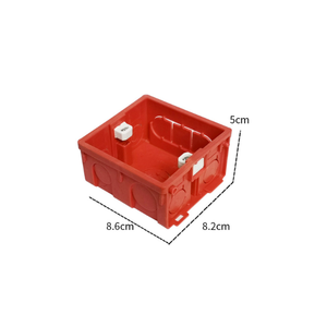 Inbowdus Red Wall Electrical Panel <b>Box</b> provides a <b>strong</b> & aesthetic electrical protection solution for home installations - Product Image 1