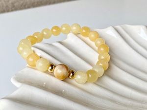 Stone <b>Bracelet</b> Colorful Glass Beaded Natural Energy Social Media Viral Style Quality Guarantee Card - Product Image 1