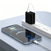 Chargeur rapide pour téléphone 30W PD 3.0 QC3.0 SCP OTP avec protections anti-feu, ports USB Type-C pour téléphone portable et écouteurs - Design compact