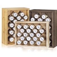 Organisateur à épices, tiroir de cuisine en bois paulownia étagère à épices et support d'organisation