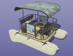 Nouveau bateau de plaisance idéal pour bavarder, faire du tourisme, boire du thé et profiter de la vue - Bateau électrique - Product Image 3