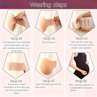 Woxin Populaire Ventre de Grossesse Artificiel en Éponge Écologique pour Cosplay et Costumes de Théâtre
