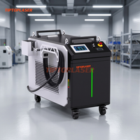 Machine de nettoyage au laser à fibre refroidie par eau de 1000 W, portable, haute efficacité, pour l'élimination de la rouille, de la peinture et de l'oxyde sur les surfaces métalliques