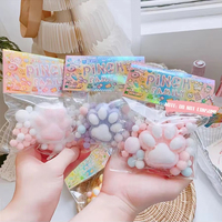 Jouet sensoriel anti-stress en TPR en forme de patte de chat, mignon et kawaii, à pincer et à presser, cadeau de bureau pour enfants et adultes, vente en gros