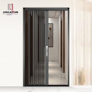 Kim cương lưới gấp trượt chống muỗi, mèo và chó có thể khóa chống trộm vô hình hợp kim nhôm cửa màn hình - Product Image 1