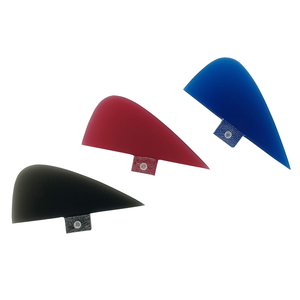Petite aileron <span class=keywords><strong>de</strong></span> surf SUP en fibre <span class=keywords><strong>de</strong></span> verre, finition sablée, double languette, aileron <span class=keywords><strong>de</strong></span> quille Knubster, durable, haute résistance, polyvalent pour les eaux océaniques - Product Image 6