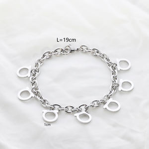 צמיד אותיות חמודים באיכות גבוהה אופנתי, חולצות צמיד מינימליסטי, תכשיטי אופנה לנשים תכשיטים לנשים - Product Image 3