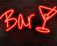 Logo de neón de Pvc rgb personalizable para comida, nuevo estilo antiguo, color personalizado