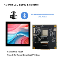 Tampilan konfigurasi port seri LVGL modul ESP32-S3 dan layar sentuh 480x480 4 inci