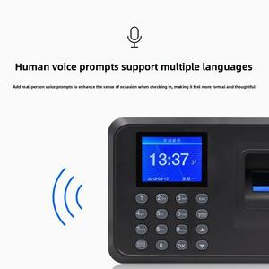 Reloj de tiempo inteligente Máquina DE ASISTENCIA Pantalla a color TFT de 2,4 pulgadas Almacenamiento USB 25 idiomas Huella digital - Product Image 2
