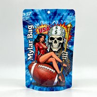 Sachet refermable personnalisé imprimé, petite taille 3,5, en Mylar PE, anti-odeur, pour chips, gâteaux et autres petits snacks