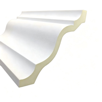 Moulures en mousse de polyuréthane modernes avec logo personnalisé, vente en gros, durables, écologiques, haute densité, légères, imperméables, pour extérieur