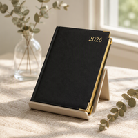 Carnet promotionnel personnalisé en cuir cousu avec logo, idéal pour réunions d'entreprise et conférences – Meilleure vente