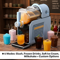 Máquina para Granizados Casera, Smoothies en 15 Minutos, 6 Programas Preestablecidos para Margaritas Congeladas, Frappés y Café