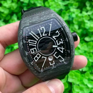 Prix de gros Montre de plongée automatique Frank FM en fibre de carbone 44 mm 0800 SH pour homme, style Cartier, luxe, Relojes Hombre - Product Image 1