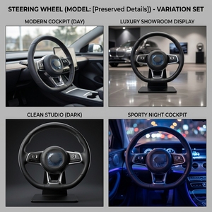 Pour Volkswagen <span class=keywords><strong>Golf</strong></span> <span class=keywords><strong>7</strong></span> GTI GTD <span class=keywords><strong>GTE</strong></span> R Polo GTI pour Passat Sports, personnalisation en fibre de carbone et cuir à 4 branches, vw - Product Image 2