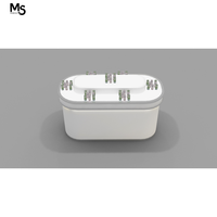 M & S Comptoir de magasin de cosmétiques haut de gamme Design Présentoir de vente au détail pour le maquillage avec lumière LED Meubles de magasin