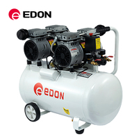 Compresseur d'air électrique EDON 50L sans huile, silencieux, compresseur d'air sans huile