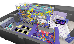 Qiaoqiao Centro de Entretenimiento Interactivo de 520 m², <span class=keywords><strong>Castillo</strong></span> Inflable Personalizado para Niños, Equipo Comercial para Parques Infantiles Interiores - Product Image 3