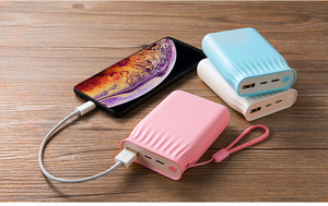 Nuova tecnologia 10000mAh Mini Powerbank campioni gratuiti di viaggio portachiavi Power Bank per telefoni cellulari - Product Image 4