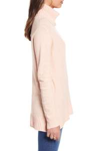 Pull tricoté à col roulé d'hiver pour femmes pull solide tricots côtelés unis avec décoration d'appliques hauts longs vêtements - Product Image 4