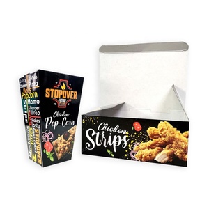 Custom Food Boxes French Fries Packaging Fried Chicken Box Takeaway Snack Box