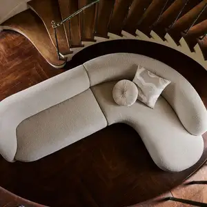 Modern Customized High-Quality Ultra-Comfortable Seat Cushions Best fabric Lambskin sofa