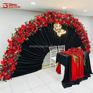 Nouvelle <span class=keywords><strong>arche</strong></span> florale artificielle en métal blanc or de 20 pieds pour la décoration d'<span class=keywords><strong>arche</strong></span> de mariage - Product Image 2