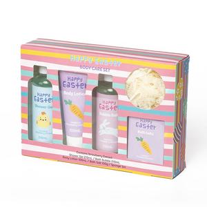 Coffret Cadeau Bain et Spa à Prix d'Usine, Vente Chaude en Gros, Contient Gel <span class=keywords><strong>Douche</strong></span>, Lait Corporel et Bain Moussant pour Pâques - Product Image 4