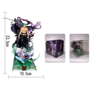 26cm Japan Anime GK One Pieced Death God Ghost Slash Interior decoration Monkey D Luffy figure action figures Zoro