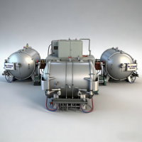 Four à induction Nuotian personnalisé en acier inoxydable 250 kW pour traitement thermique et frittage en atmosphère d'argon haute température
