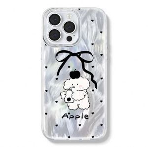 Funda de teléfono con patrón de gatito de silicona transparente plateada de la suerte de dibujos animados INS para <span class=keywords><strong>iPhone</strong></span> 15 <span class=keywords><strong>Pro</strong></span> <span class=keywords><strong>Max</strong></span> 14 13 <span class=keywords><strong>11</strong></span> 12 para Iphone15 - Product Image 3