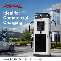 Amppal 82kw Ac Chargeur hybride solaire électrique Commercial Ev Dc Véhicule monté au sol Stations de charge rapides E v pour voiture électrique