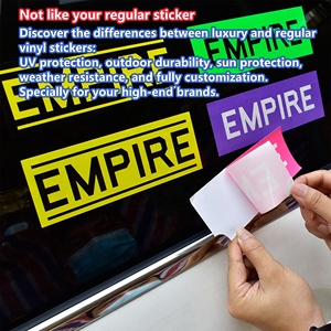Autocollants personnalisés résistants aux UV, imperméables, avec logo personnalisé, autocollants en vinyle résistants aux UV pour l'extérieur - Product Image 2