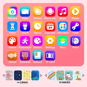 Téléphone jouet éducatif Wowkids pour enfants de 2 à 4 ans, avec coque en silicone, double caméra, photos, vidéos, MP3, jeux et contes, motif licorne et dinosaure - Product Image 5