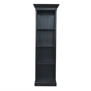 Armário vertical de porta única em madeira de carvalho para sala de estar W5808