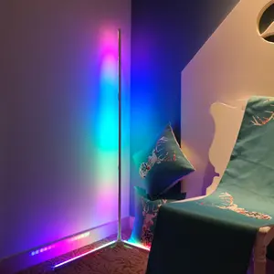 Lámpara LED de pie para esquina, luz RGB multicolor creativa, empalme, trípode, para decoración del hogar, novedad de 2022