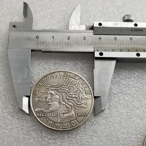 Reproducción de la Moneda <span class=keywords><strong>Liberty</strong></span> Lady with Snakes de 1923, Chapada en Plata, Níquel Hobo, Arte Abstracto, Medusa con Serpientes, Regalo de Latón - Product Image 3