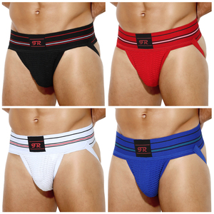 Marsupio traspirante intimo sportivo da uomo atletico sospensorio ad alta elasticità cintura larga da uomo sospensorio da uomo - Product Image 6