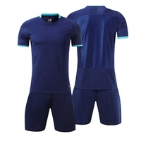 Maillots de football personnalisés pour hommes, col montant, imprimés par transfert thermique, 100 % polyester, courts, respirants, séchage rapide, vente en gros à prix abordable